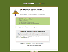 Tablet Screenshot of freemojangcodes.com